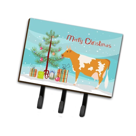 Carolines Treasures Guernsey Cow Christmas Leash or Key Holder BB9188TH68